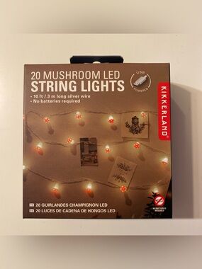 20 Mushroom LED String Lights